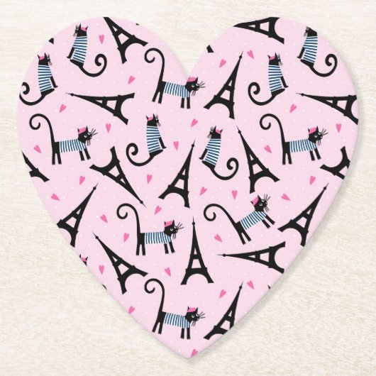 Frans stijlgeperst kleed papier met elastische tow kartonnen onderzetters (Voorkant)