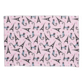 Frans stijlgeperst kleed papier met elastische tow kussensloop (Voorkant-Links)