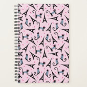 Frans stijlgeperst kleed papier met elastische tow planner (Voorkant)