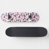 Frans stijlgeperst kleed papier met elastische tow skateboard (Horizontaal)