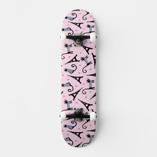 Frans stijlgeperst kleed papier met elastische tow skateboard (Voorkant)
