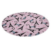 Frans stijlgeperst kleed papier met elastische tow snijplank (Hoek)