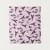 Frans stijlgeperst kleed papier met elastische tow wandkleed (Voorkant)