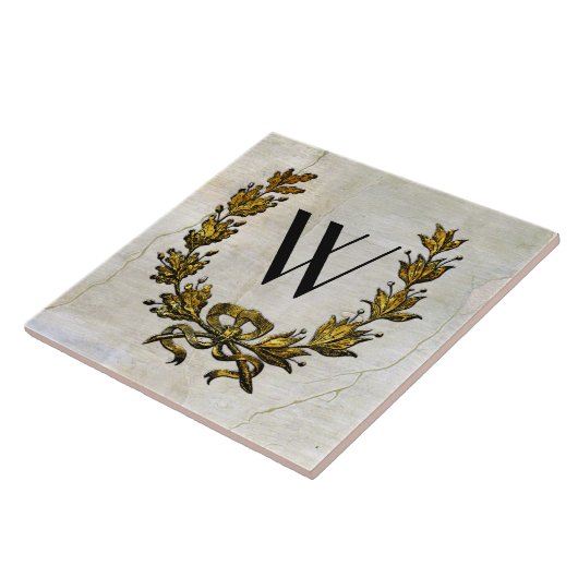  Frans Stijlvol en monogram Tegeltje (Zijkant)