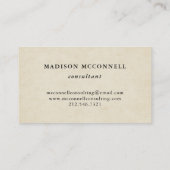  Frans Stijlvol en monogram Visitekaartje (Achterkant)