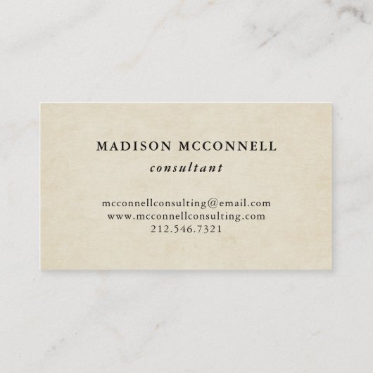  Frans Stijlvol en monogram Visitekaartje (Achterkant)