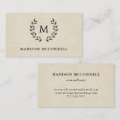  Frans Stijlvol en monogram Visitekaartje (Voorkant / Achterkant)