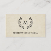  Frans Stijlvol en monogram Visitekaartje (Voorkant)