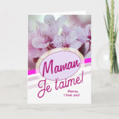 Frans Taal Maman Je T'aime voor Moeders Kaart (Voorkant)