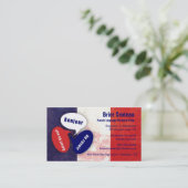 Frans Taal Tutor Visitekaartje (Staand voorkant)