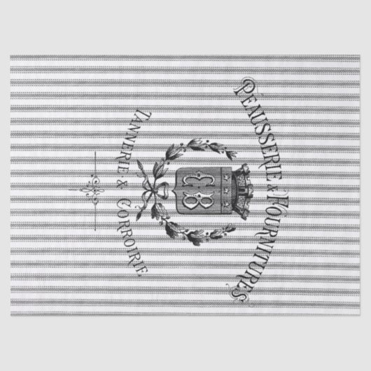 Frans tandelpapier - zwart tissuepapier (Voorkant)