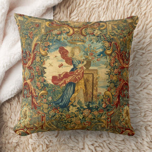 Frans Tapestry Jewel Tones Kleurrijk Kussen