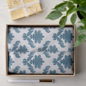 Frans tapijt blauw en wit tissuepapier (Geschenk)