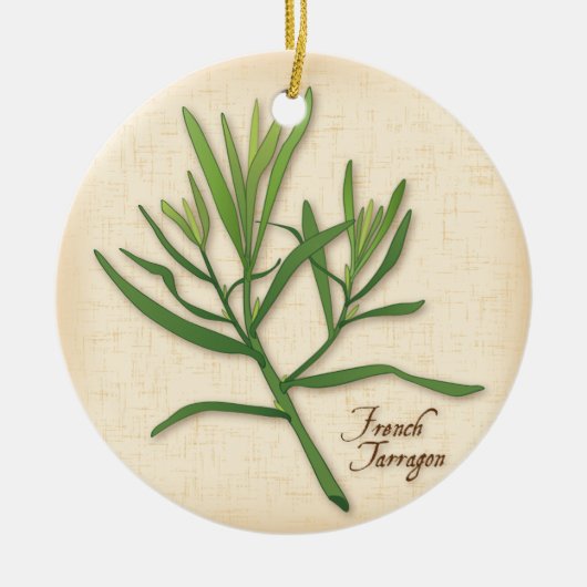 Frans Tarragon Herb Ornament (Voorkant)