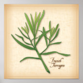 Frans Tarragon Herb Poster (Voorkant)