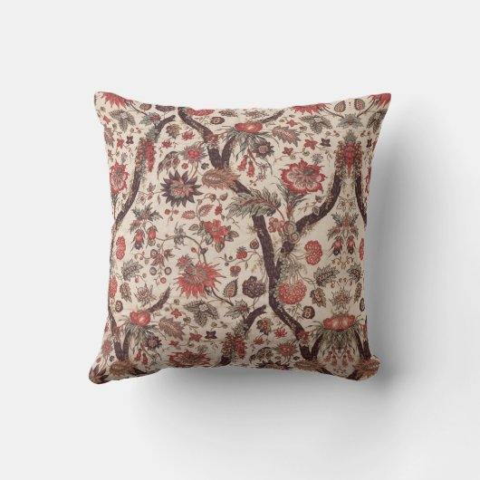  Frans textiel - bloemkool - Nieuw nieuw - Roze Kussen (Achterkant)