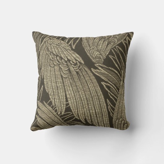  Frans Textiel Green Gold Kussen (Achterkant)