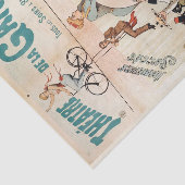 Frans theater poster - decoupage ephemera Tissuepapier (Detail)