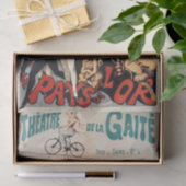 Frans theater poster - decoupage ephemera Tissuepapier (Geschenk)