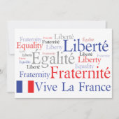 Frans Thema Event - Frans-Amerikaanse vriendschap Kaart (Voorkant)