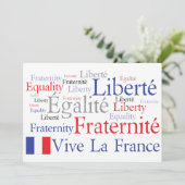 Frans Thema Event - Frans-Amerikaanse vriendschap Kaart (Staand voorkant)