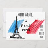 Frans thema gemaakt in Franse partij Kaart (Voorkant)