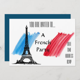 Frans thema gemaakt in Franse partij Kaart