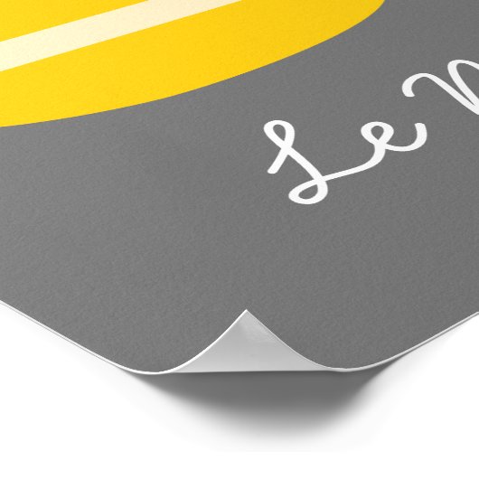 Frans thema Le Macaron schattige cake Poster (Hoek)