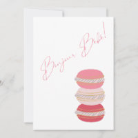 Frans thema Macarons roze Baby shower