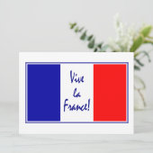 Frans thema uitnodiging wijnproeverij / ander even (Staand voorkant)
