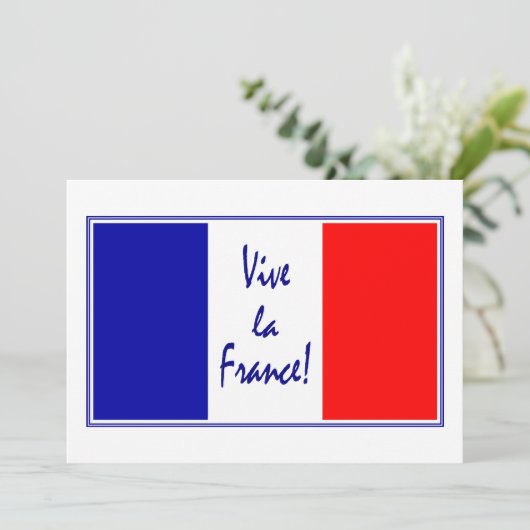 Frans thema uitnodiging wijnproeverij / ander even (Staand voorkant)