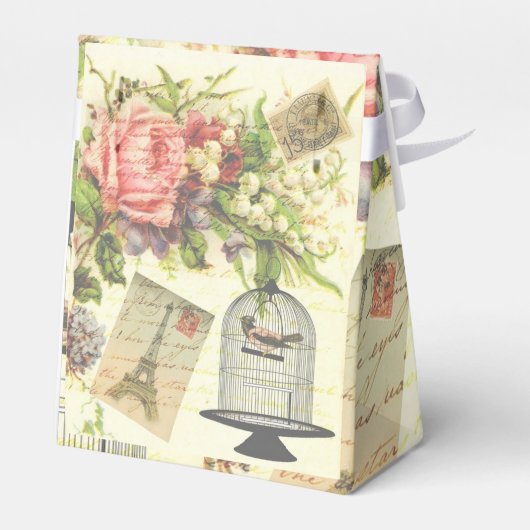 Frans Theme  Paris Favor Boxes Bedankdoosjes (Achterkant)