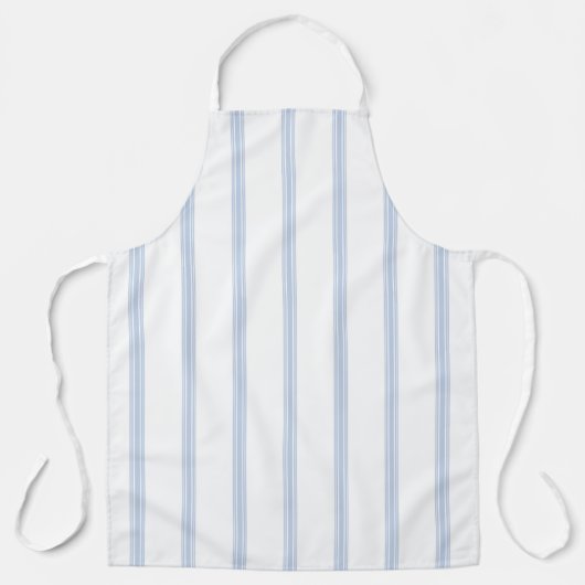 Frans Ticking Stripe Patroon Blauw Schort (Voorkant)