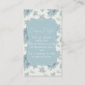 Frans Toile Beer en Bunny Baby shower Informatiekaartje (Voorkant)