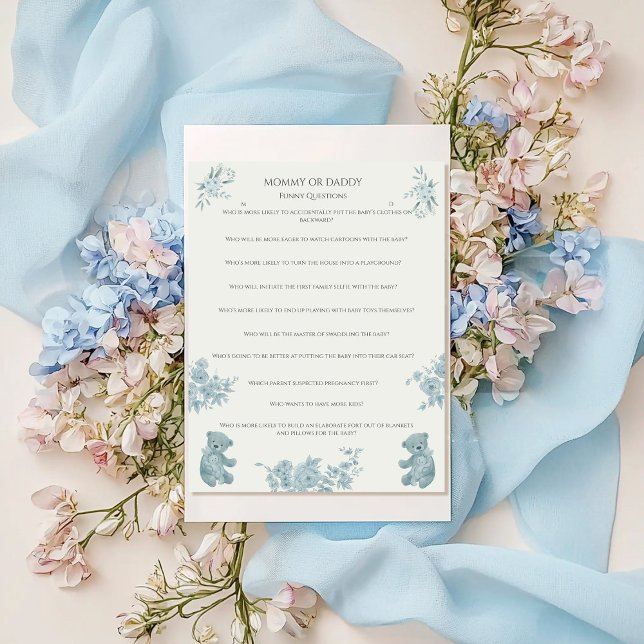 Frans Toile Beer en Bunny Baby shower spel (Creator heeft geüpload)