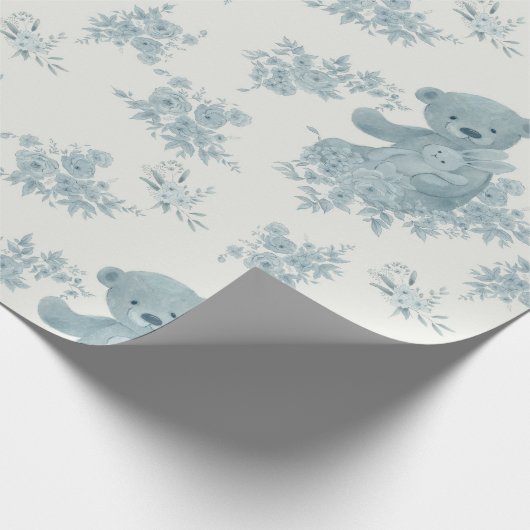 Frans Toile Beer en Bunny Cadeaupapier (Hoek)