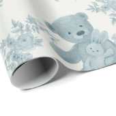 Frans Toile Beer en Bunny Cadeaupapier (Rol Hoek)
