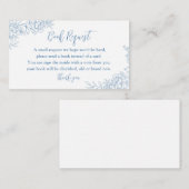 FRANS TOILE Blauw Baby Boek Aanvraag Invoegen Informatiekaartje (Voorkant / Achterkant)