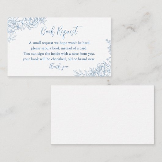 FRANS TOILE Blauw Baby Boek Aanvraag Invoegen Informatiekaartje (Voorkant / Achterkant)