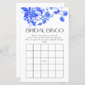 Frans Toile Blauw Bloemen Bingo Bingospel (Voorkant / Achterkant)