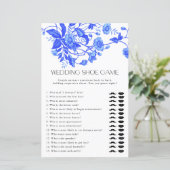 Frans Toile Bloem Bruiloft Schoenenspel Bruidsfees (Staand voorkant)