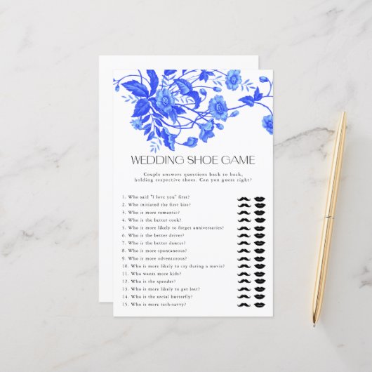 Frans Toile Bloem Bruiloft Schoenenspel Bruidsfees (Voorkant / Achterkant in situ)