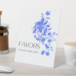 Frans Toile Bloemen Vrijgezellenfeest Favorieten Reclamebord Met Voetstuk