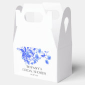  Frans Toile Bloemenblauw Vrijgezellenfeest Bedankdoosjes (Geopend)