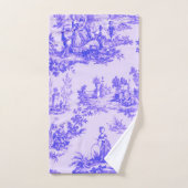 Frans toile de jouy blauw en wit elegant bad handdoek (Handdoek)