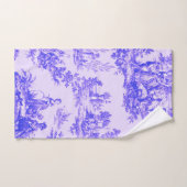 Frans toile de jouy blauw en wit elegant bad handdoek (Handdoek)