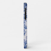 Frans toile de jouy blauw en wit elegant Case-Mate iPhone case (Achterkant/links)