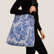 Frans toile de jouy blauw en wit elegant