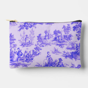Frans toile de jouy blauw en wit elegant etui