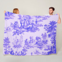Frans toile de jouy blauw en wit elegant
